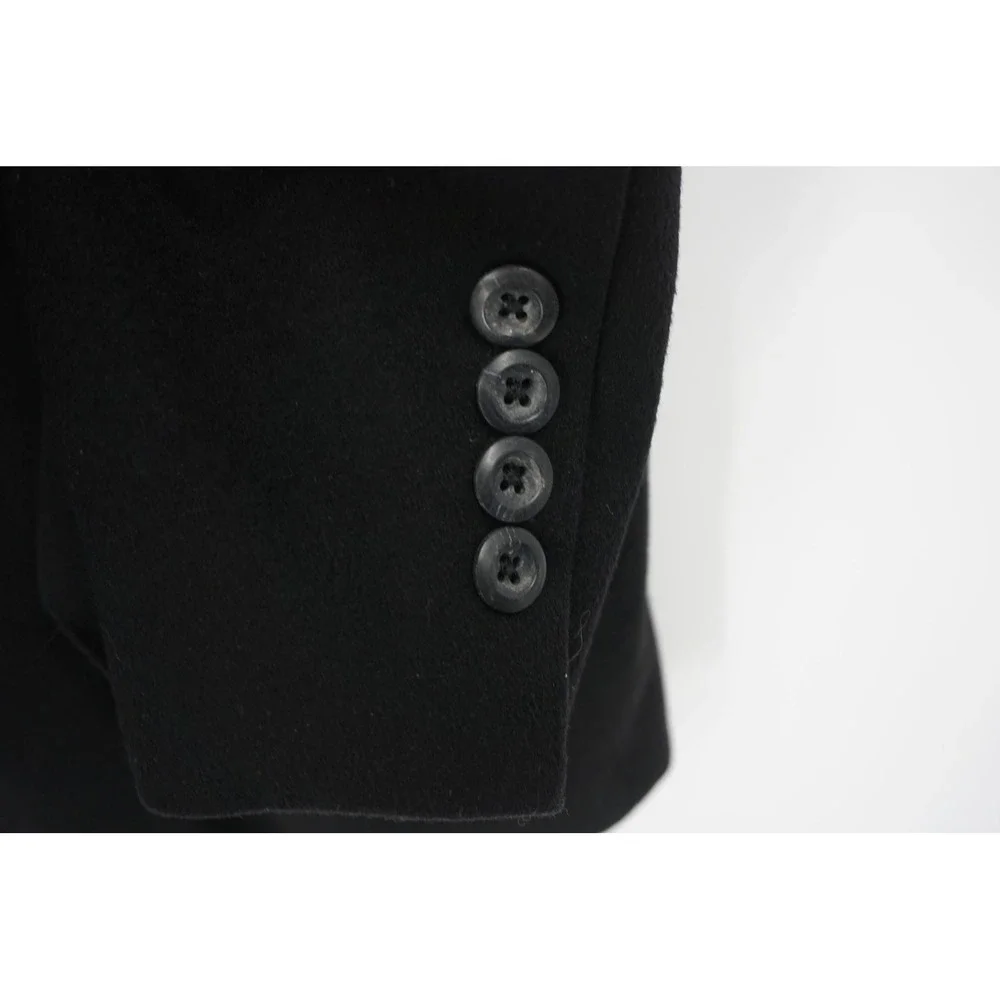 Nordstrom Classics Blazer Mens Black 100%‎ Cashmere Sport Coat 3 Button 44L